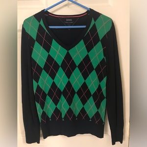 Tommy Hilfiger Women’s Argyle Sweater -Size L